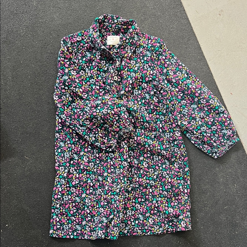 Floral corduroy shirt dress Crewcuts